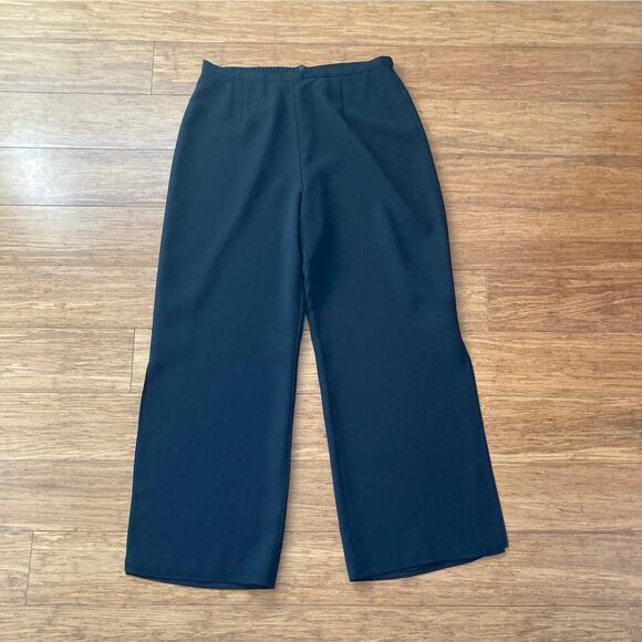 Coldwater Creek Pants - Coldwater Creek Black Chiffon Trousers, Size 12P